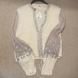 Free People | Embroidered Top